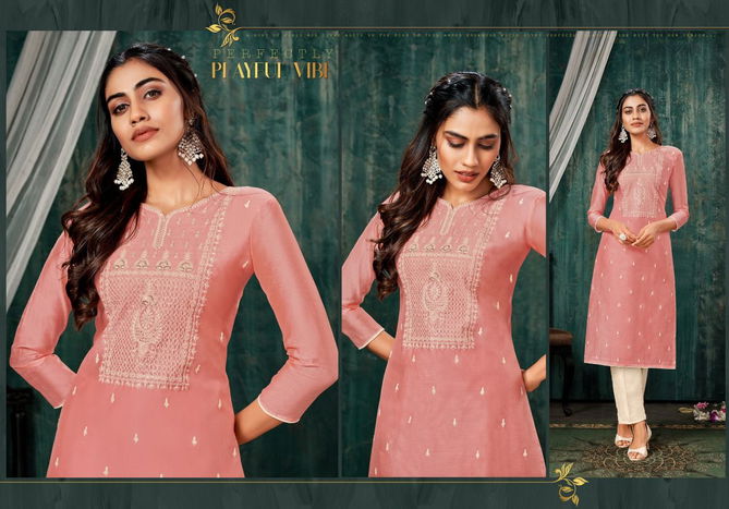 Trendz Jersy New Exclusive Ethnic Wear Heavy Silk Kurti Collection